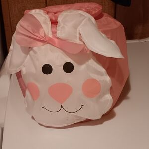 BRAND NEW!! BUNNY EASTER BASKET WITH HANDLE.